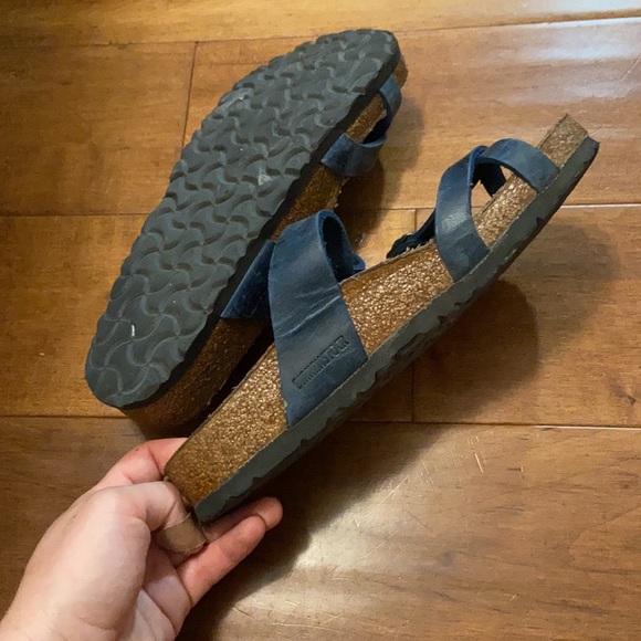 Birkenstock Shoes | Birkenstock Mayari Blue Oiled Leather | Poshmark